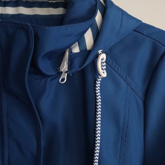 Northern Reflections Women's M Blue Hooded Full Zip Lined Rain Coat Jacket - Picture 8 of 16